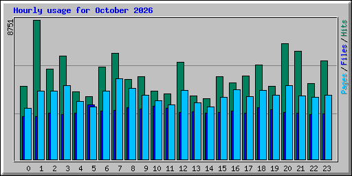 Hourly usage for October 2026